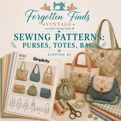 Buyers Choice of Sewing Patterns: Purses, Totes & Bags
