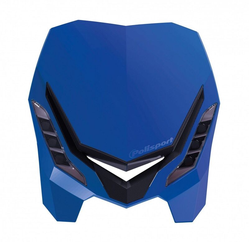 Plaque phare LED POLISPORT E-Blaze bleu : visibilité et style tout-terrain