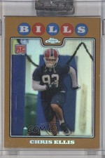 2008 Topps Chrome Gold Refractor 36/199 Chris Ellis #TC242 4k8
