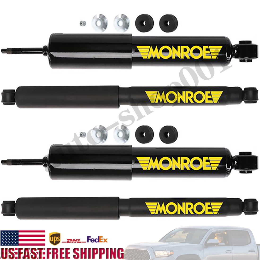 Front Rear Matic-Plus Shocks Absorbers 4X Set Monroe For 02-04 Nissan Xterra_SP