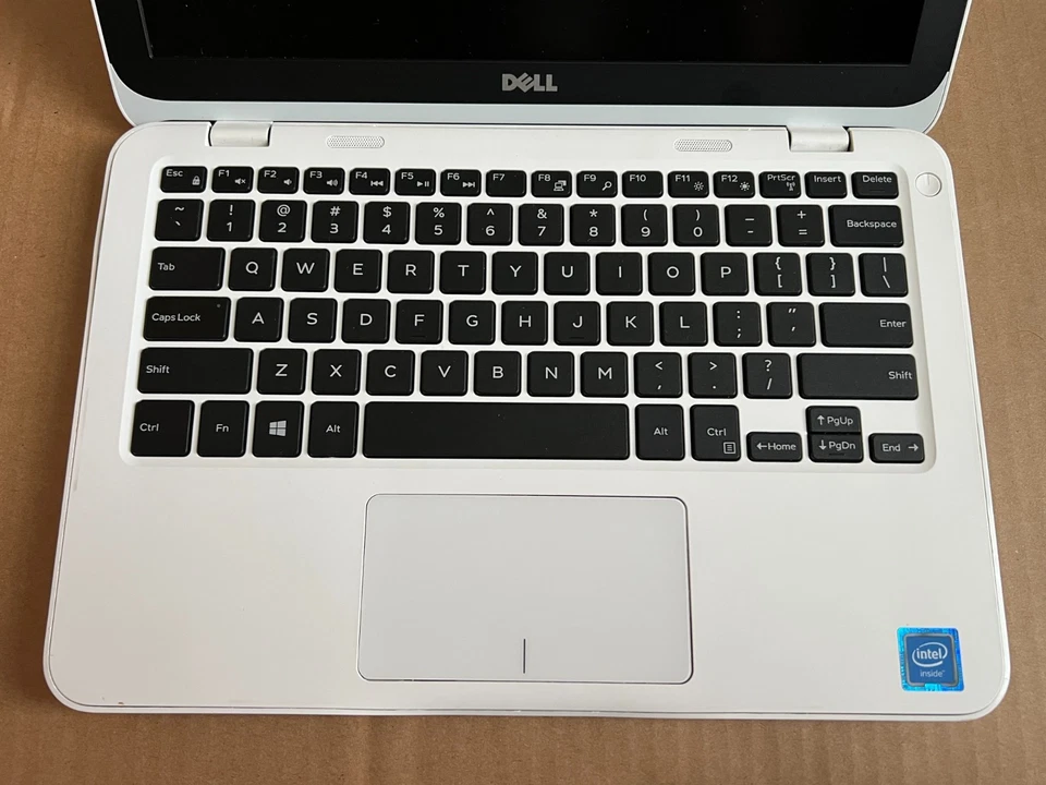 Белый ноутбук с жестким диском 11,6 дюйма Dell Inspiron P24T001 EMMC — ЗАПЧАСТИ — ДИСПЛЕЙ СЛОМАН - Изображение 4 из 4