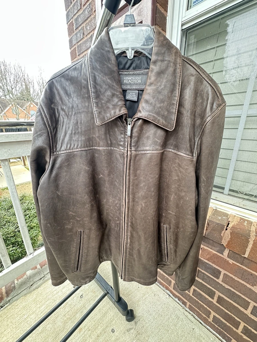 kenneth cole reaction leather jacket products for sale | eBay