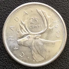 1963 Canada Silver 25-Cent Quarter - Uncirculated - 80% Silver