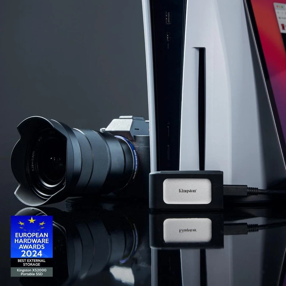 Kingston XS2000 500GB Portable SSD – USB-C, 2000MB/s, USB 3.2 Gen 2x2 - Image 4 of 4