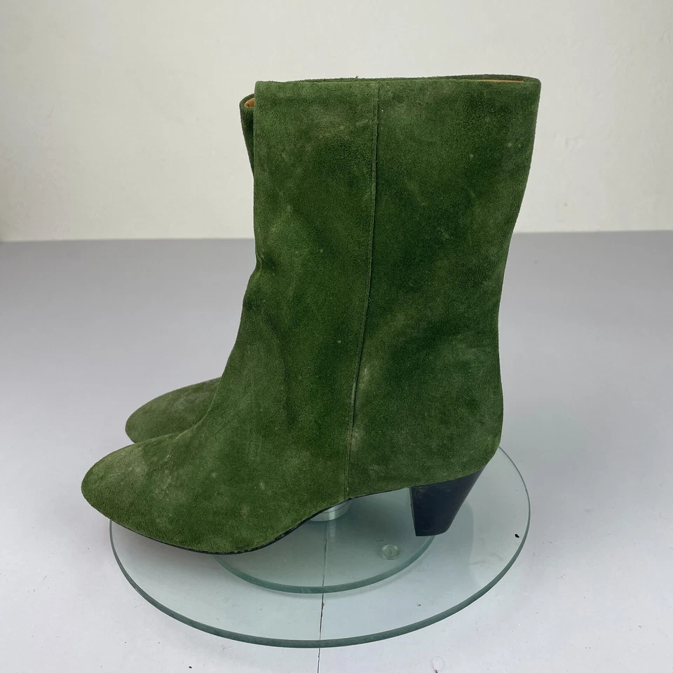 Isabel Marant Dyna Boots 3 36 verde gamuza para mujer - Imagen 3 de 4