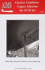 AIMS 32P019  1/32 scale  Gloster Gladiator Upper Ailerons for ICM Kit