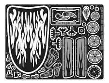 The Model Car Garage MCG-2287 Photo-Etched '34 Ford Grill Flamed Grill