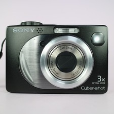 Sony Digital Camera Cybershot DSC-W12 5.1MP Black Tested