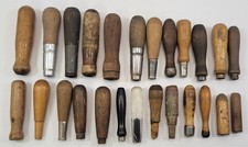 P) Vintage Mixed Lot of Wooden Tool Screwdriver Replacement Restoration Handles