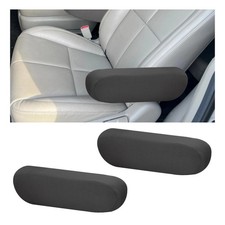 Augeny 2 PCS Car Front Seat Armrest Covers, Soft Elastic Fabric Auto Arm Rest Pr