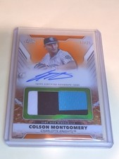 2025 Topps Chrome Pro Debut Jumbo Relic Autographs Colson Montgomery /25 Orange