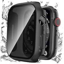 Waterproof Privacy Case Compatible with Apple Watch Series 40mm Black