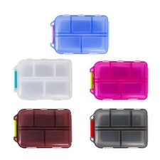 1PCS Pill Organizer 10 Compartments Travel Pill Box Portable Folding Small Case