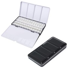 Aquarellkasten Leer, Palette Farbkastenmit 52 Halbe Näpfchen, Farbkasten mit ...