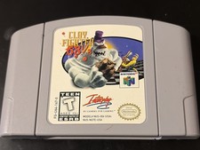 Clay Fighter 63 1/3 Game Cartridge (Nintendo 64, N64, 1997) Authentic TESTED