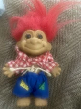 HILLBILLY HOBO - 5" Russ Troll Doll  - Red Hair No Hat