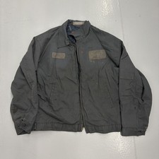 Vintage 70s Red Kap Grey Canvas Workwear Mechanics Jacket 1970s True Vintage
