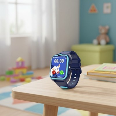 Smartwatch Kinder Mit Sim-Kartensteckplatz, Lbs+Wlan+Gps-Tracker & Telefonfunkti