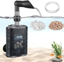 Aquarium Small Sponge Filter Air-Operated Quiet for 3 10Gal Fish Tank Saltwater