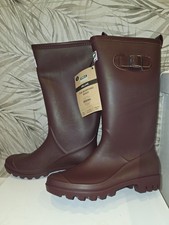 Town & Country The Burford Wellington Boots aubergine size 4 uk new wellies
