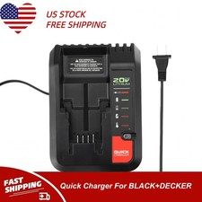 20V Fast Charger For Black  Decker 20V 12V Max Lithium Battery LBXR20 LBX4020
