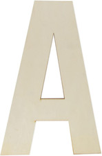 Unfinished Wooden Letters 12 Inch, Large Wood Letters a for Wall Decor
