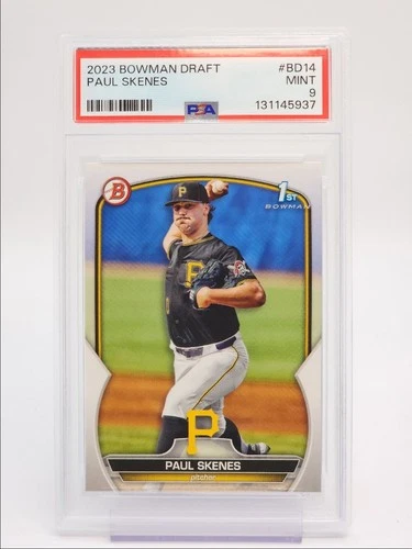 PAUL SKENES 2023 BOWMAN DRAFT 1ST BASEBALL PIRATES B PSA 9 Q2283
