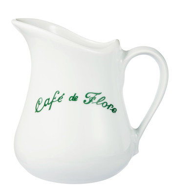 NWT Vintage 100% Authentic Iconic Cafe De Flore Paris Cafe Large Serving Jug