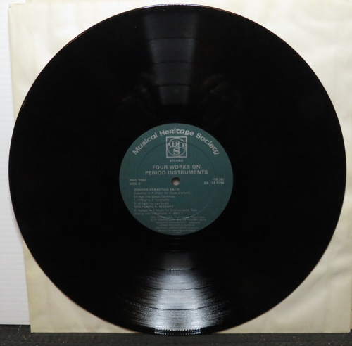 FOUR WORKS ON PERIOD INSTRUMENTS (NM) MHS-7066F LP VINYL RECORD - Picture 4 of 4