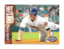 2015 Topps Opening Day GEORGE SPRINGER Hit the Dirt -HOUSTON ASTROS- #HTD-09