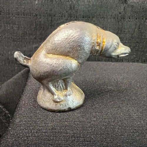 Antique 1930's 4th of July Snake Pooping CAST METAL NAUGHTY DOG Figurine Mini - Picture 4 of 11
