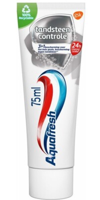 57,33 /L- 6x Aquafresh Zahnpasta - Zahnsteinkontrolle (Tandsteen Controle)- 75ml