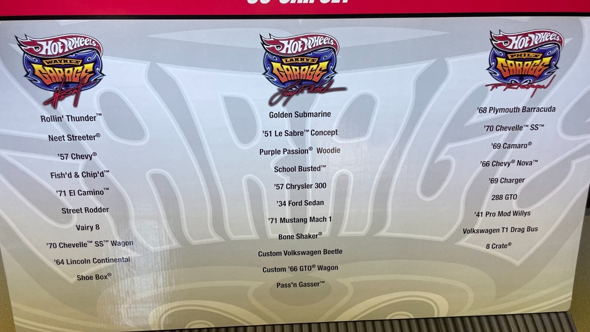 Real Riders Metal/Metal Hot Wheels 30-Car Set, Wayne Larry and