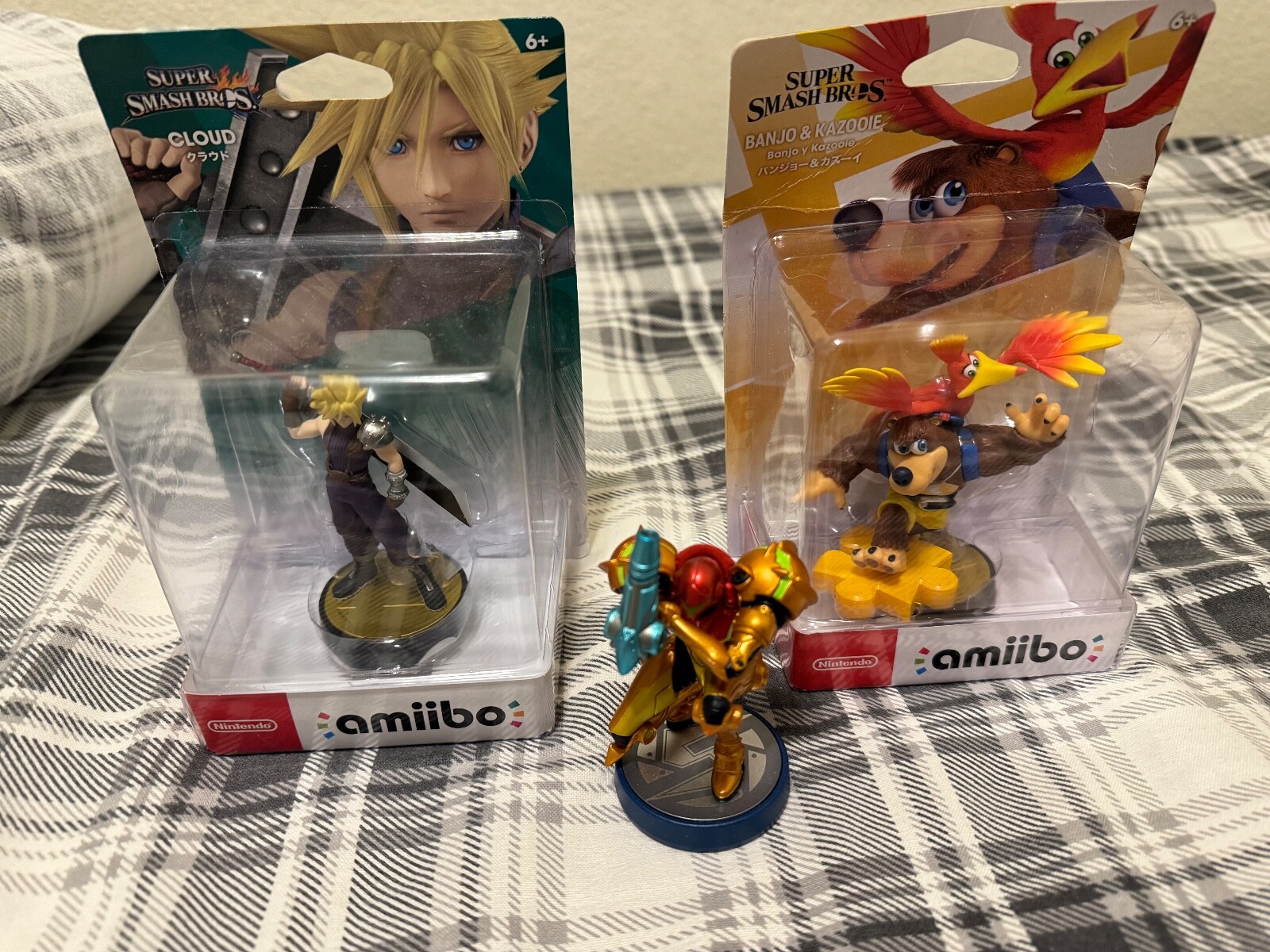 Amiibo Lot Samus Aran, Cloud Player 1, Banjo & Kazooie eBay