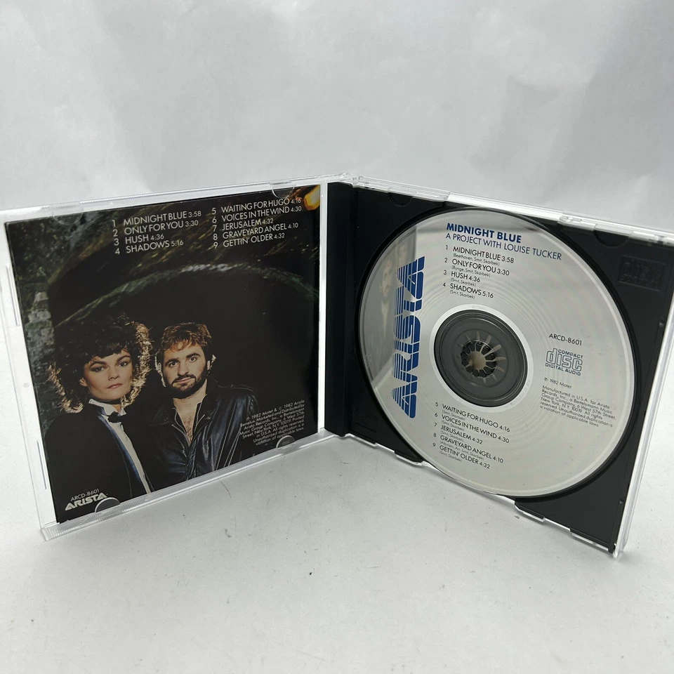MIDNIGHT BLUE A Project With Louise Tucker CD RARE OOP ORIGINAL Arista press '82 - Image 2 of 4