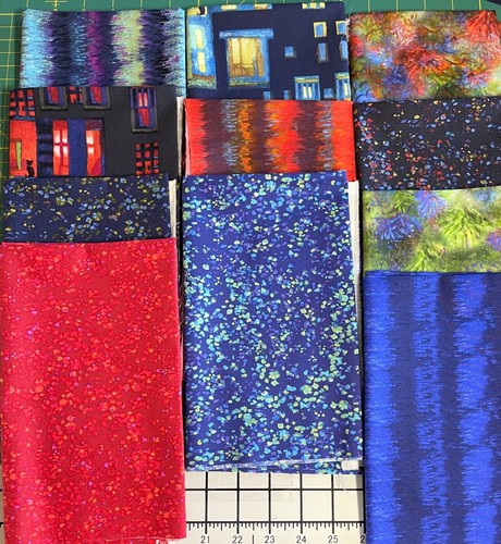City Lights Karen Gillis Taylor Fat Quarter & panel Bundle fabric Clothworks - Picture 9 of 10