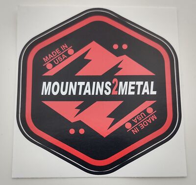 Sticker Red by Mountains2Metal
