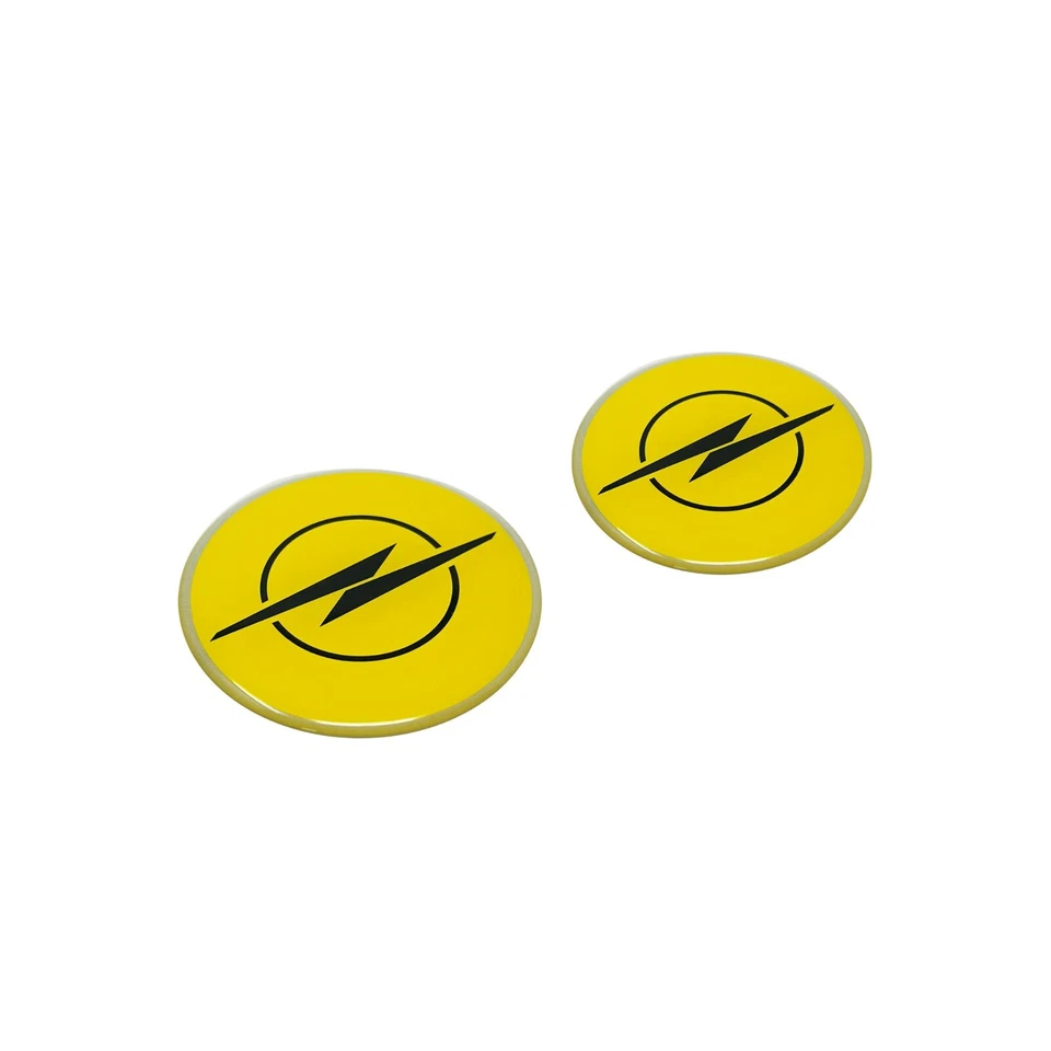 Adesivo 3D Stemma Opel Ufficiale, Giallo, 12 mm - Immagine 2 di 4