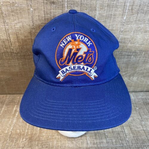 Vintage 90s New York Mets Starter SnapBack Hat Cap Blue MLB Baseball Rare