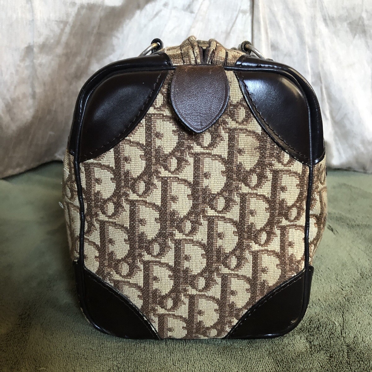 DIOR Trotter Boston Bag Brown Monogram Canvas | eBay DIOR Trotter Boston Bag Brown Monogram Canvas | eBay
