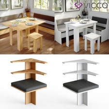 Eckbankgruppe für Sitzecke gepolstert mit Ablagen Küche Bank Eckteil Roman Vicco