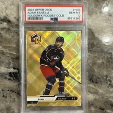 2023-24 UPPER DECK EXTENDED ADAM FANTILLI HOLOGRFX ROOKIES GOLD PSA 10 #HG3 POP2