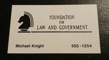 Knight Rider TV Prop Replicas - Michael's FLAG Business Cards - Set Of 10
