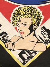 Vintage 90s 1990 DICK TRACY Disney Movie Bandana Handkerchief Madonna RARE