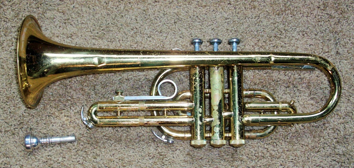 Vintage Bundy Cornet Designed by Vincent Bach H A Selmer Inc w Hard Case