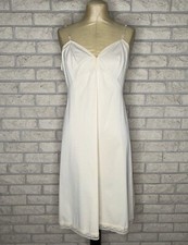Vintage Vanity Fair Flesh Beige Semi Sheer Nylon Slip Dress Size Medium 36 Bust