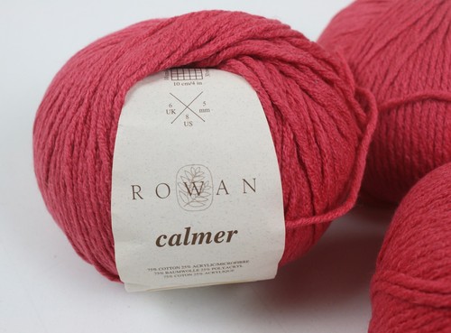 Rowan Calmer Cotton Acrylic Knitting Yarn x 3 Discontinued Colour - Picture 3 of 4
