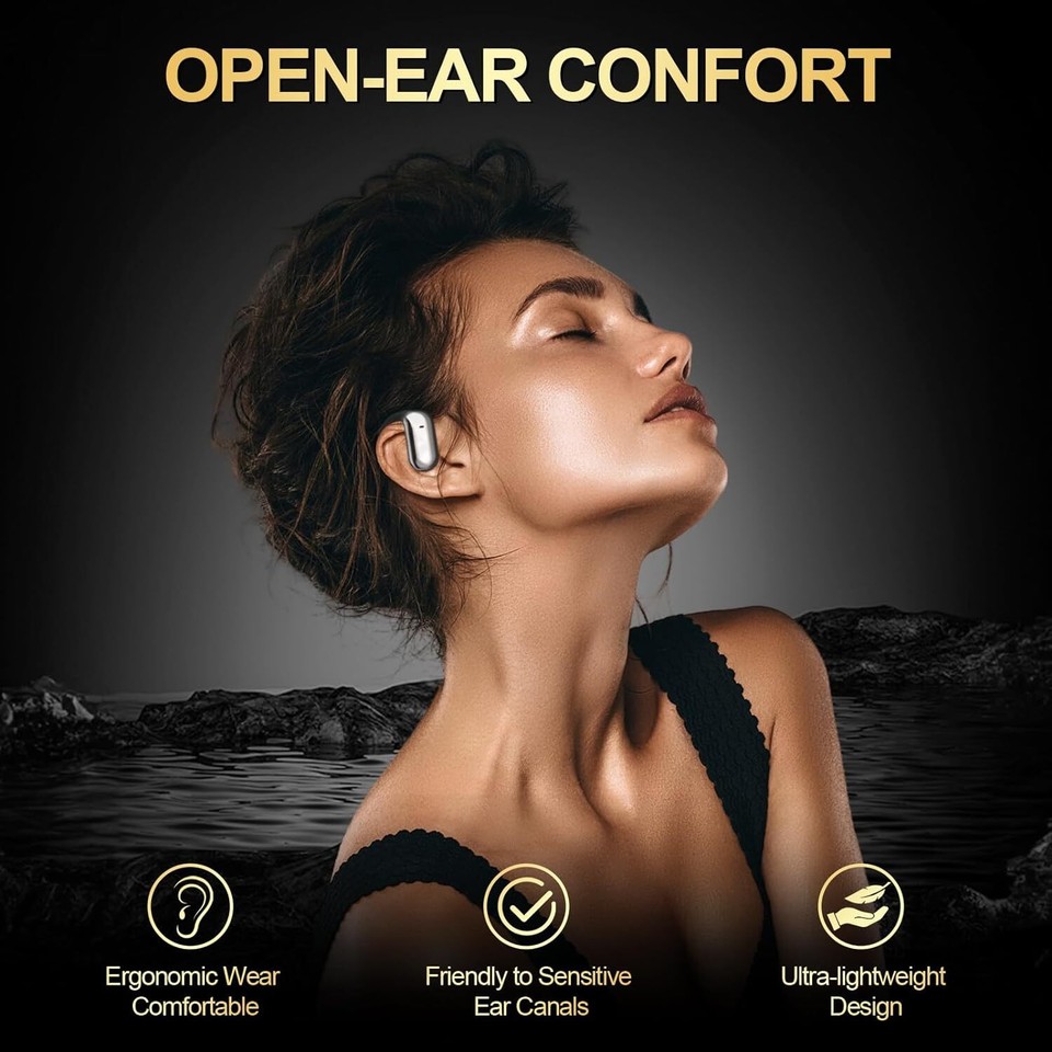 Open Ear Headphones Bluetooth Wireless Earbud with Ear Hooks 54