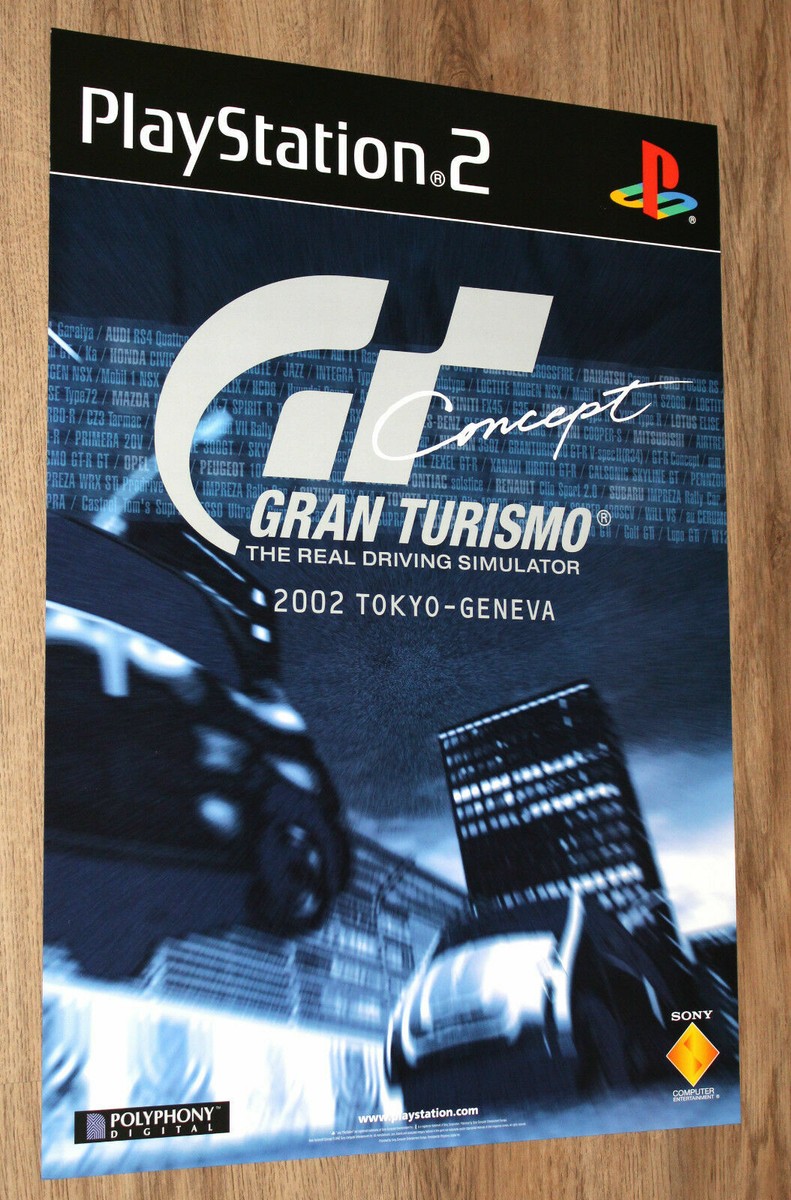 Gran Turismo Concept 2002 Tokyo-Geneva rare Promo Poster 59x42cm