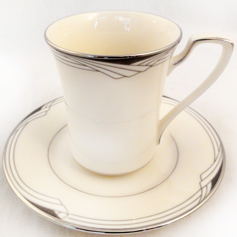 STERLING COVE by Noritake Demi Tasse Cup & Saucer NEW NEVER USED